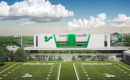 An outdoor field is pictured
