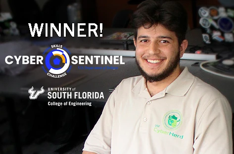 A person smiles for the camera